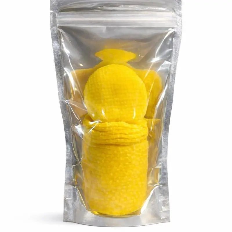 PHOR ESSENTIALS Turmeric Kojic Acid Cleansing Pads – Exfoliating Facial Foaming Cleanser with Chamomile, Organic Gentle Skin Repair & Brightening Pads for Smooth Clear Skin