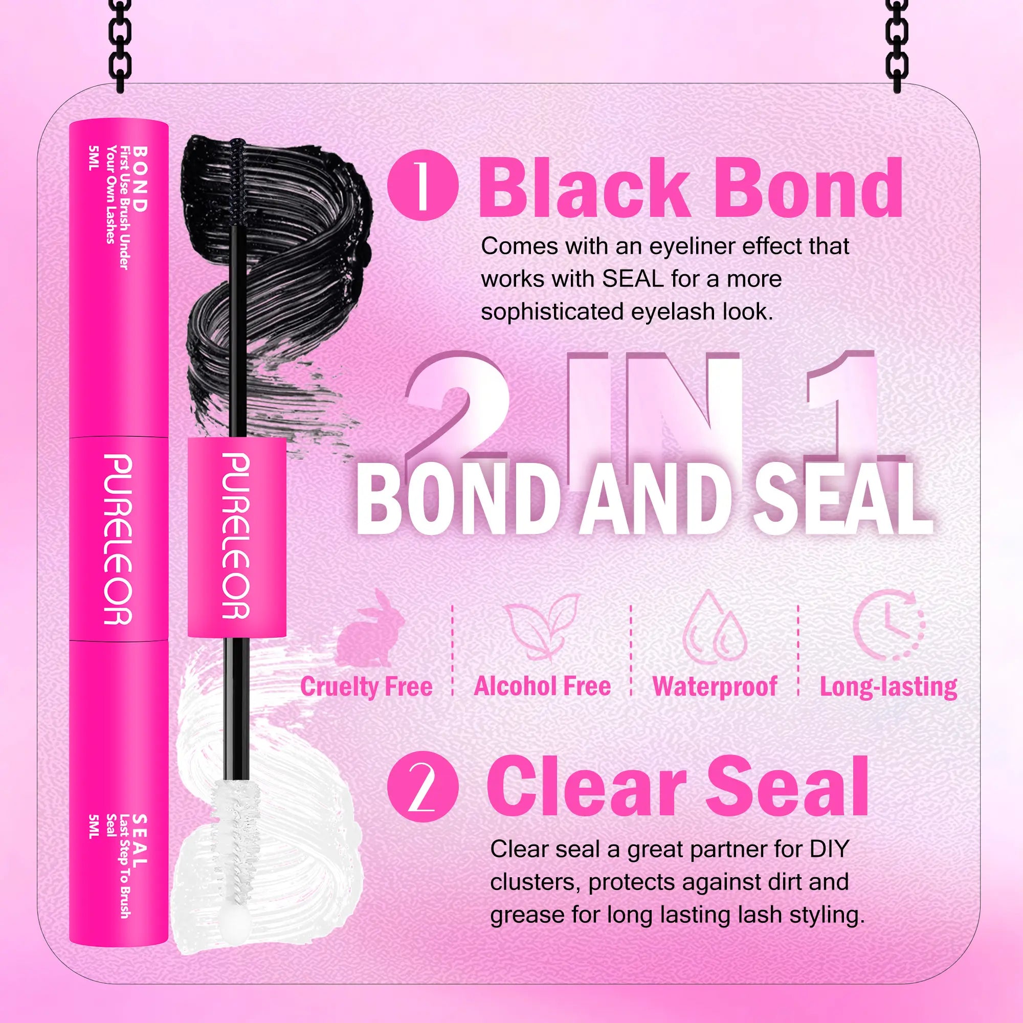Wispy Individual Cluster Lashes Kit – Fluffy DIY Eyelash Extensions with Glue, Remover & Tweezers, Natural to Volume Lash Clusters 13-20mm for Salon Style Lash Look