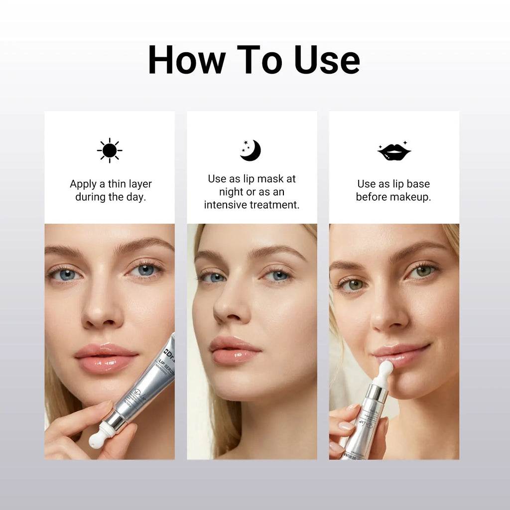 Dr. Leo Peptide Lip Serum – Firming & Plumping Lip Treatment for Dry Lips, Fine Lip Lines & Volume Loss, Hydrating Anti-Aging Lip Care for Smooth Fuller-Looking Lips