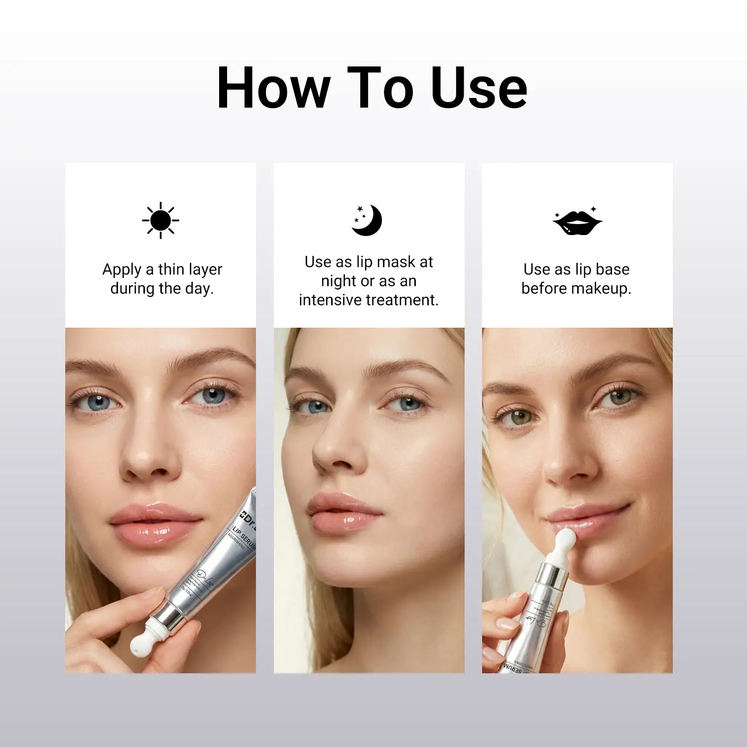 Dr. Leo Peptide Lip Serum – Firming & Plumping Lip Treatment for Dry Lips, Fine Lip Lines & Volume Loss, Hydrating Anti-Aging Lip Care for Smooth Fuller-Looking Lips