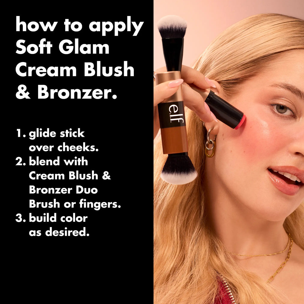 E.L.F Soft Glam Cream Blush – Lightweight Buildable Cream Blush Makeup for a Natural Dewy Flush & Long-Lasting Radiant Finish