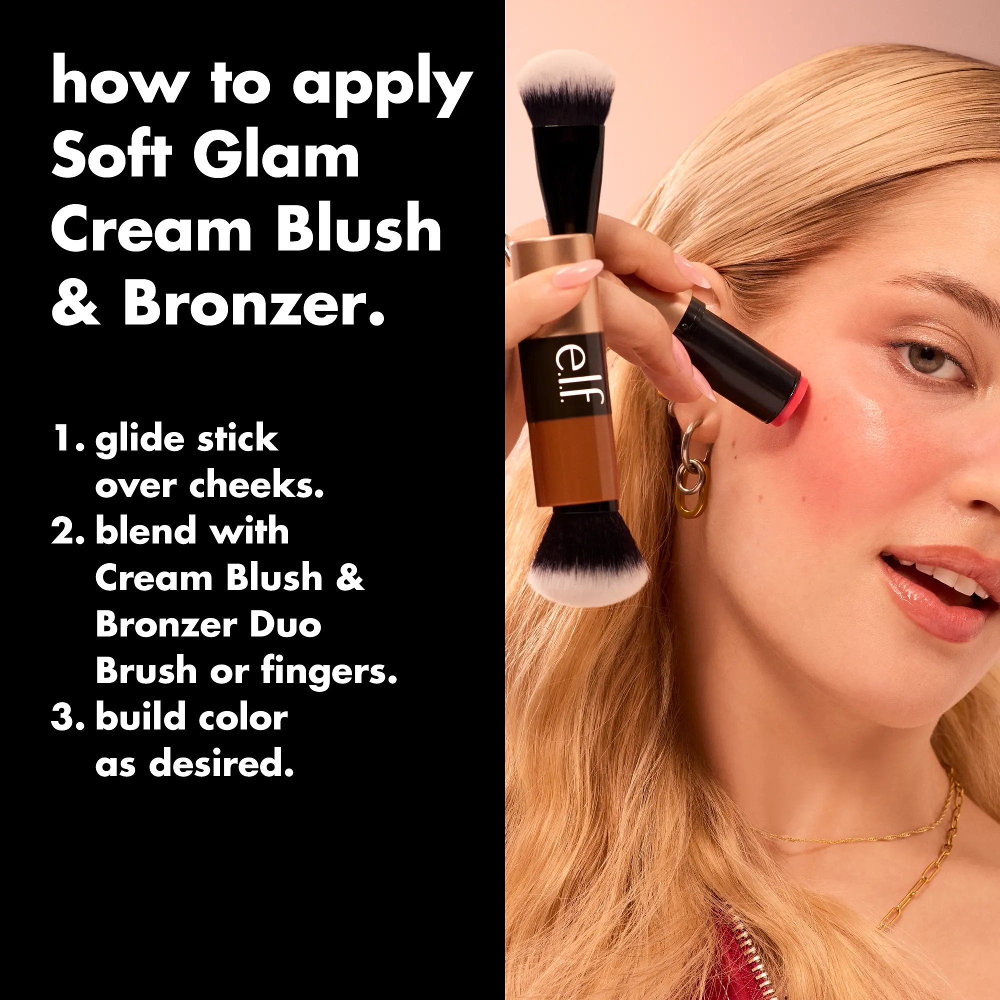 E.L.F Soft Glam Cream Blush – Lightweight Buildable Cream Blush Makeup for a Natural Dewy Flush & Long-Lasting Radiant Finish