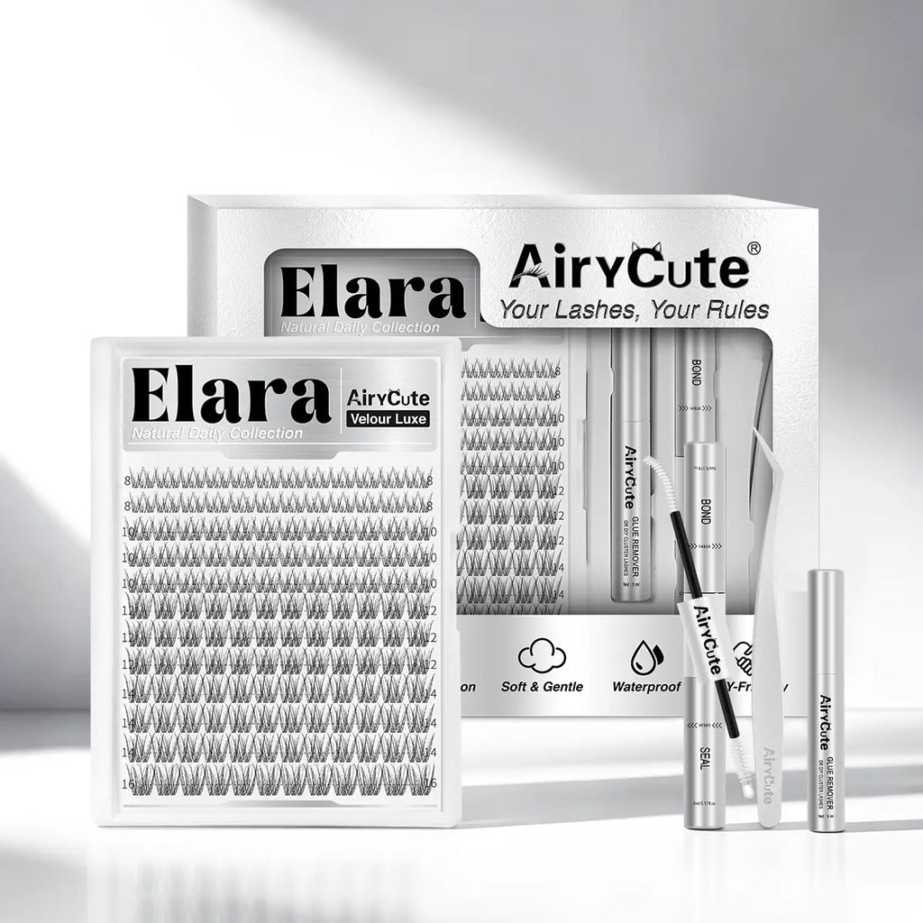 Airycute LIVE Exclusive Cluster Lashes – Viral DIY Lash Extensions with Best-Selling Styles Bubble, Elara, Brown Flaunt, Velure, Downy & Viva | Limited-Time Low Prices