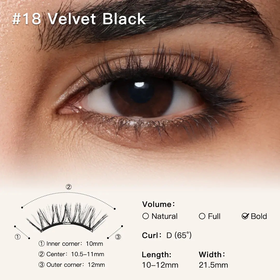 WOSADO Soft Magnetic Eyelashes All-In-One Kit – Reusable Glue-Free Waterproof Magnetic Lashes, Lightweight Natural Look False Eyelashes for Easy Daily Makeup