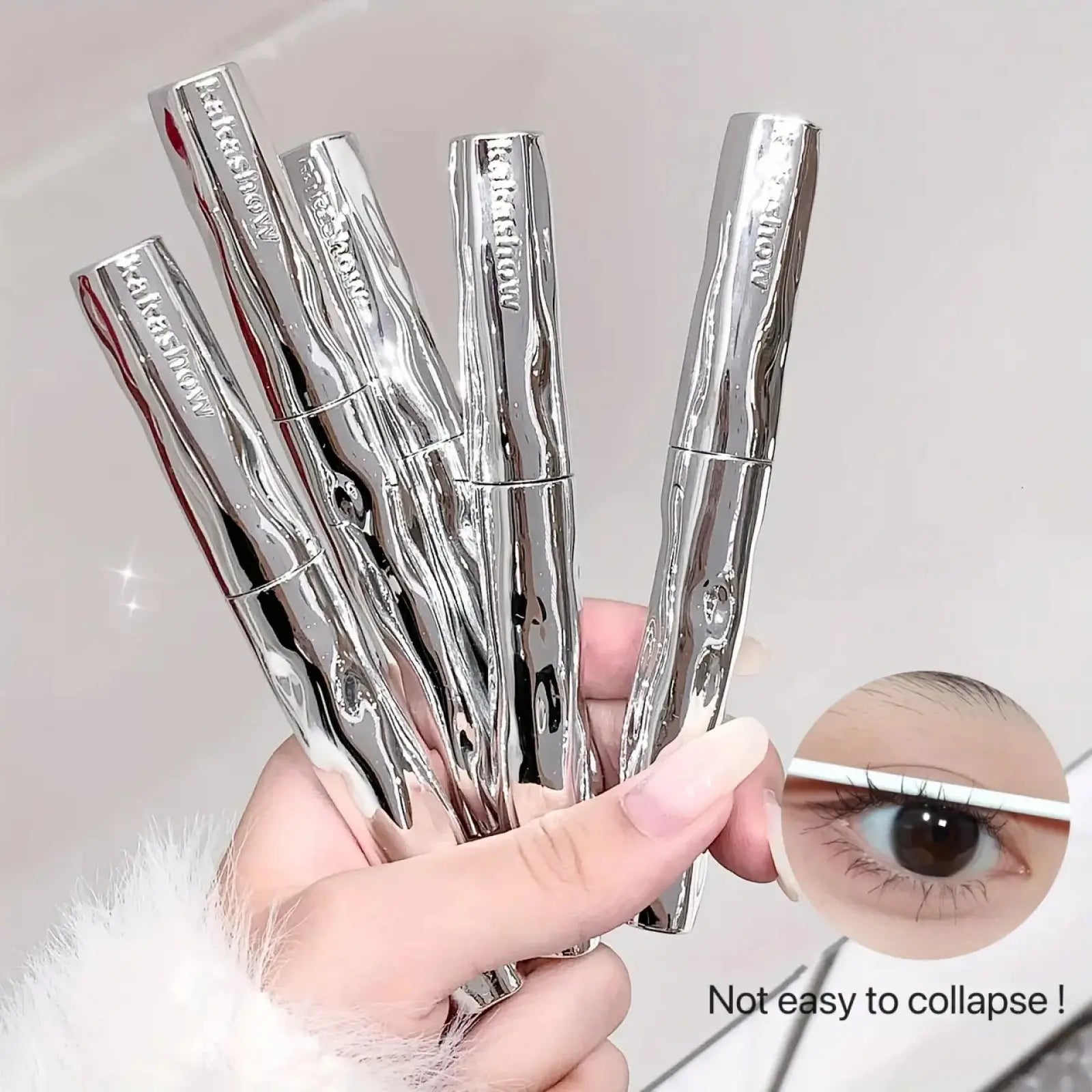 Waterproof Volumizing Mascara – Lengthening, Curling & Smudge-Proof Black Mascara for Thick Defined Lashes | Long-Lasting Quick-Dry Formula with Sunflower Lash Effect