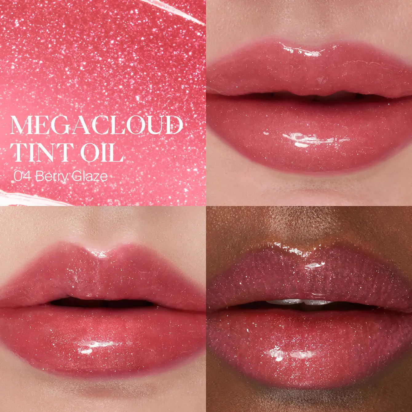 JOOCYEE Megacloud Tint Oil Lip Gloss – Juicy Hydrating Lip Oil with Shimmer, Long-Lasting Glass Shine Finish, Moisturizing Lip Repair for Date Nights, Parties & Everyday Glow