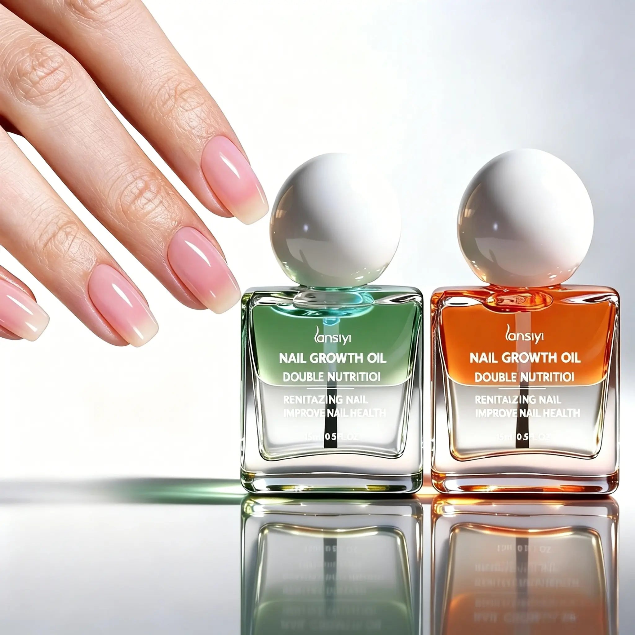 Rongshu Cosmetics Organic Nail Care Oil – Growth & Brightening Treatment for Damaged Nails