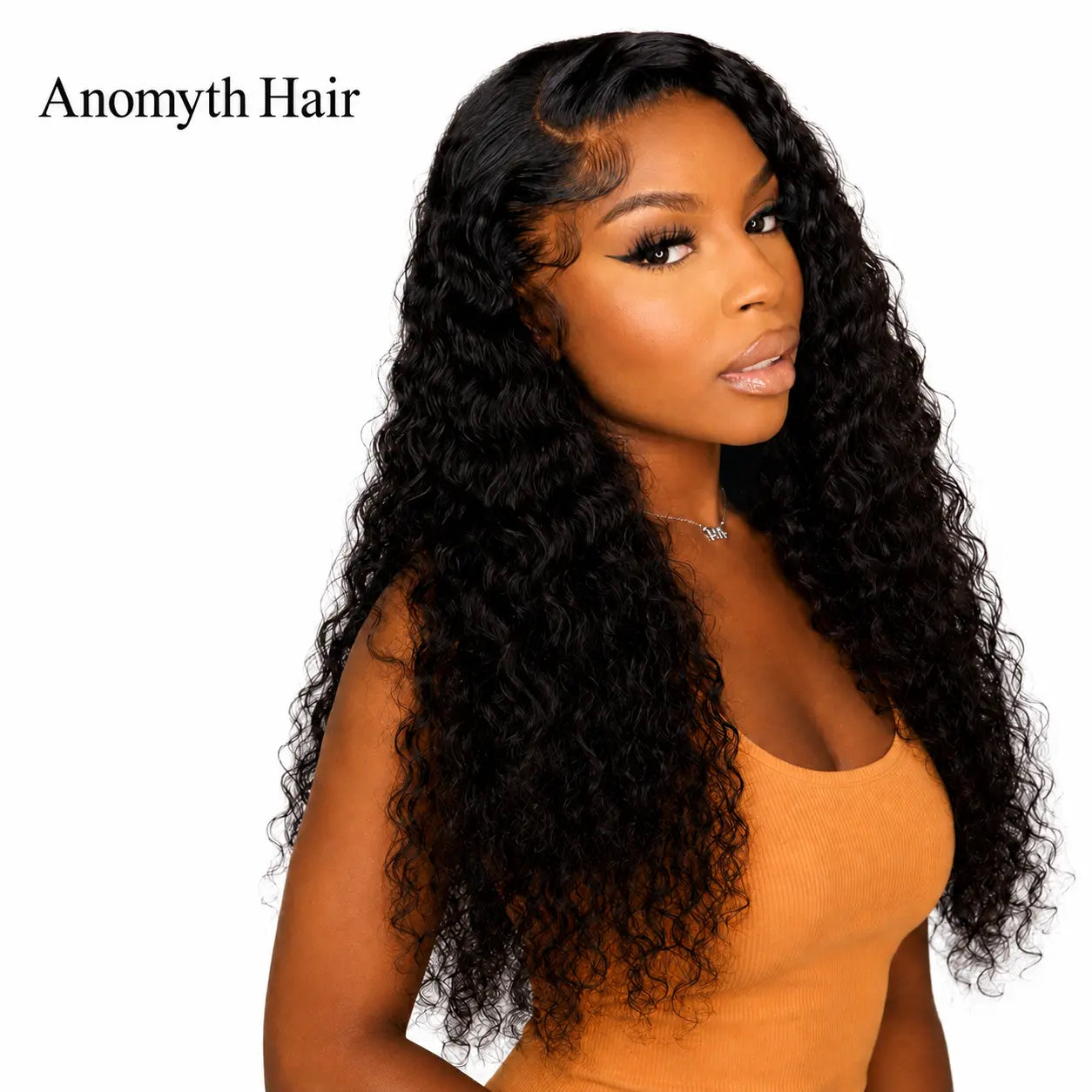 Human Hair Lace Front Wig – 13x4 HD Transparent Lace Deep Wave, Body Wave & Straight Wig for Black Women | 180% Density Brazilian Human Hair Wig (22 Inch)