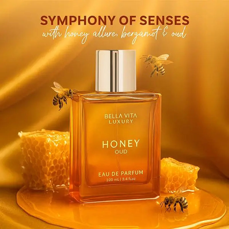 Luxury Oud & Honey Perfume – Elegant Long-Lasting Eau De Parfum for Unisex, 100ml