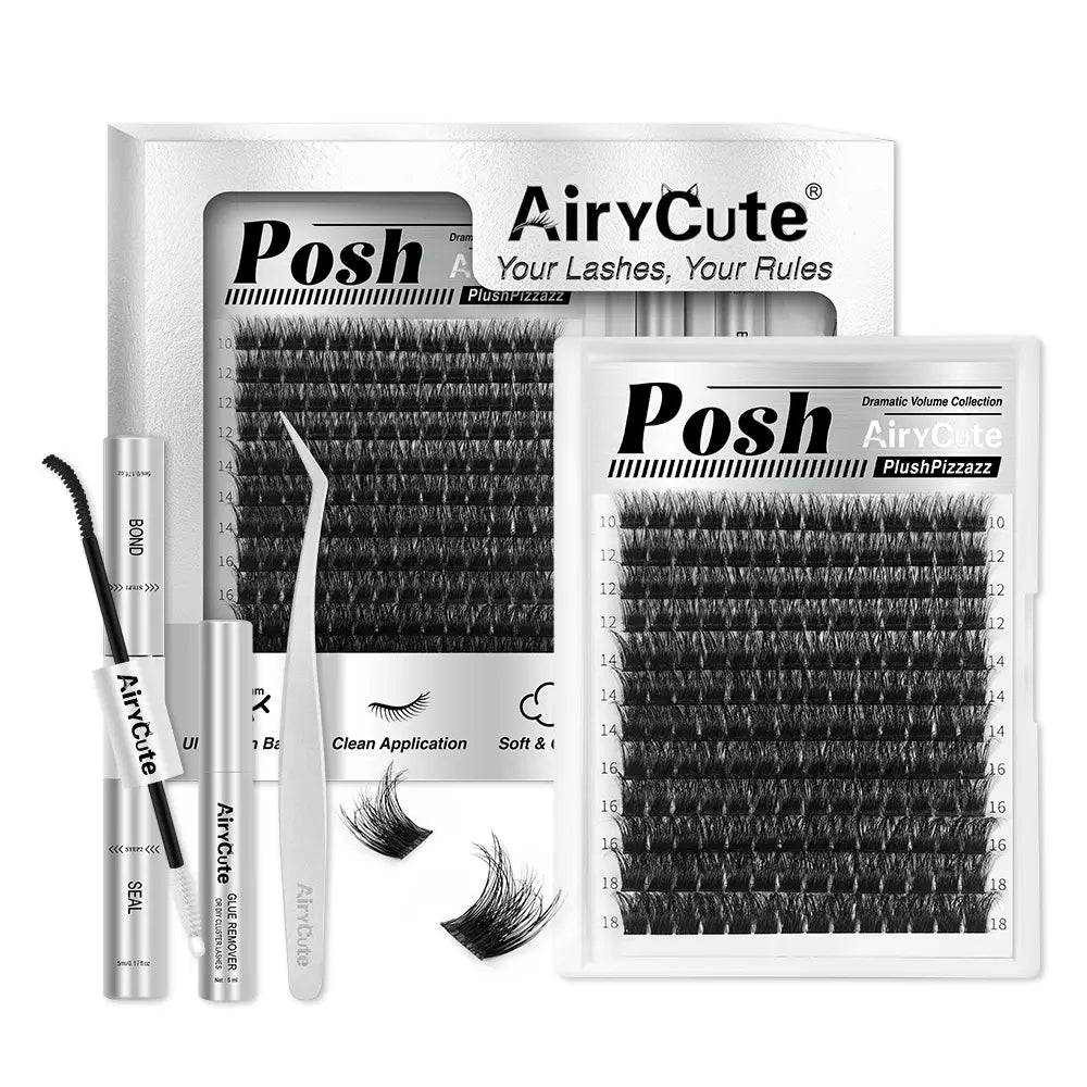 Airycute LIVE Exclusive Cluster Lashes – Viral DIY Lash Extensions with Best-Selling Styles Bubble, Elara, Brown Flaunt, Velure, Downy & Viva | Limited-Time Low Prices
