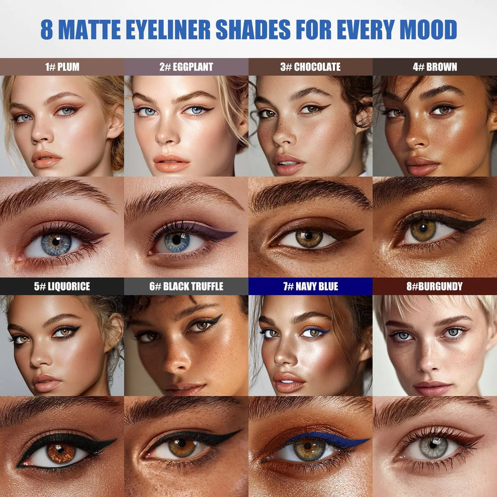 Eyeliner Pencil 24HR Waterproof – Ultra Smooth Smudge-Proof Long-Wear Eye Liner with Intense Color Payoff | Precision Creamy Formula for All-Day Flawless Makeup