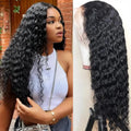 Human Hair Lace Front Wig – 13x4 HD Transparent Lace Deep Wave, Body Wave & Straight Wig for Black Women | 180% Density Brazilian Human Hair Wig (22 Inch)