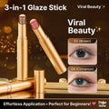 Buy 1 Get 3 Free Eyeshadow Stick Set – Long-Lasting Waterproof Cream Eye Shadow with Glitter Shimmer Finish, Smudge-Proof Portable Makeup for Day & Night Looks (Brownish Orange)