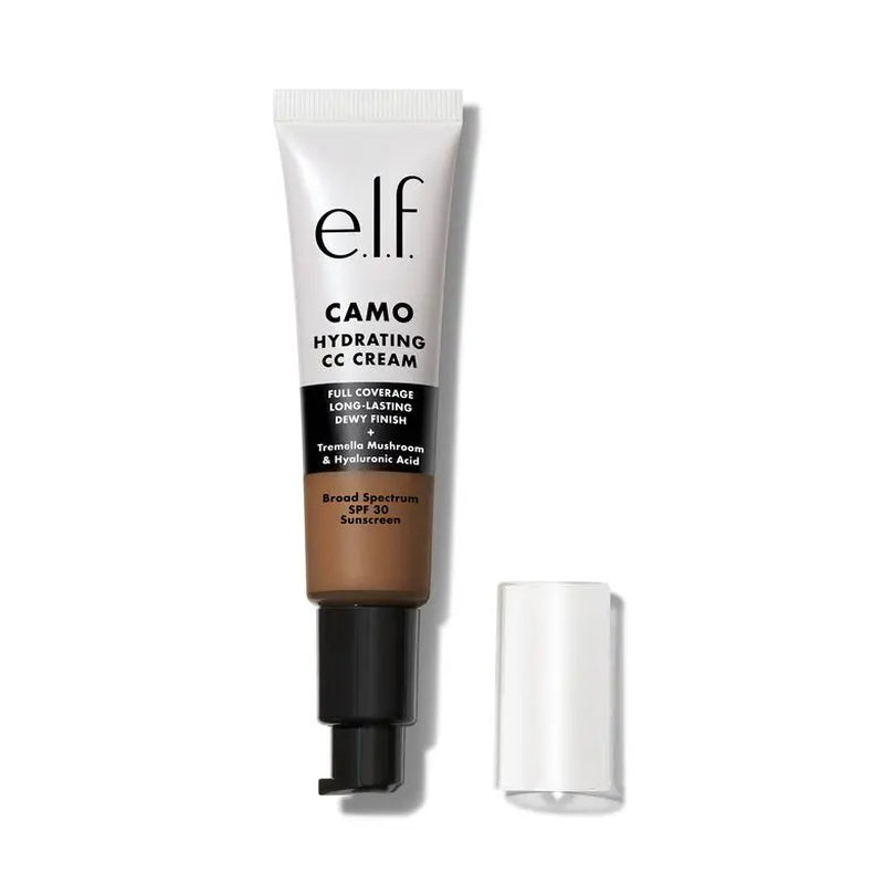 E.L.F. Camo Hydrating CC Cream SPF 30 – Full Coverage Colour Correcting Foundation with Dewy Finish, Vegan & Cruelty-Free Makeup, Lightweight Hydrating Face Cream 30ml