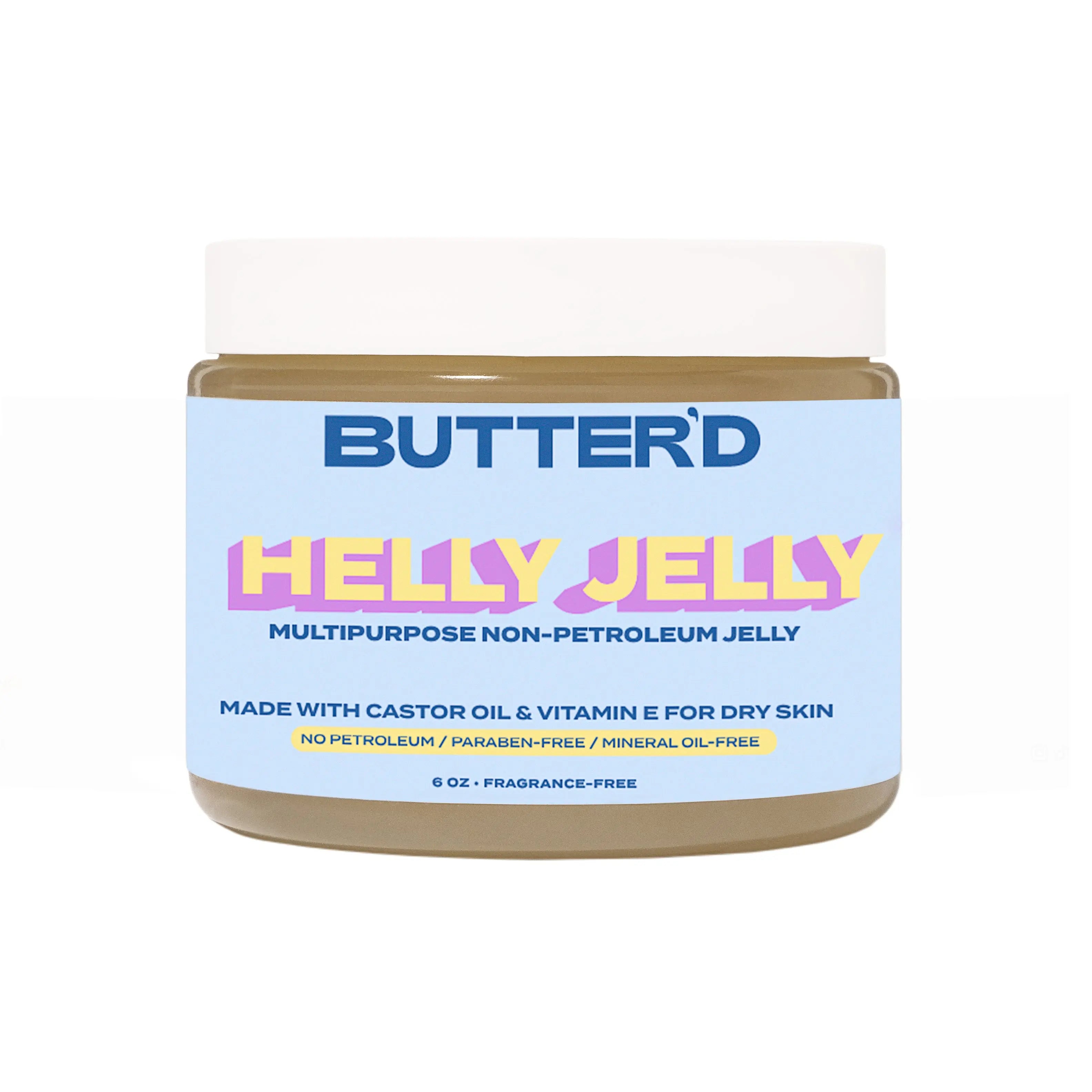 Helly Jelly Multi-Purpose Skin Jelly - Frangrance-Free, No Petroleum, Paraben-Free, Made with Aloe Vera, Moisturizer