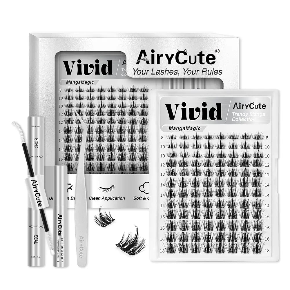 Airycute LIVE Exclusive Cluster Lashes – Viral DIY Lash Extensions with Best-Selling Styles Bubble, Elara, Brown Flaunt, Velure, Downy & Viva | Limited-Time Low Prices