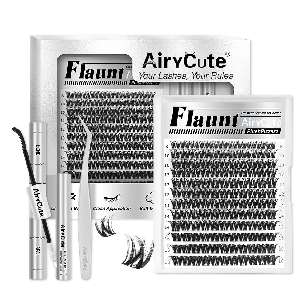Airycute LIVE Exclusive Cluster Lashes – Viral DIY Lash Extensions with Best-Selling Styles Bubble, Elara, Brown Flaunt, Velure, Downy & Viva | Limited-Time Low Prices