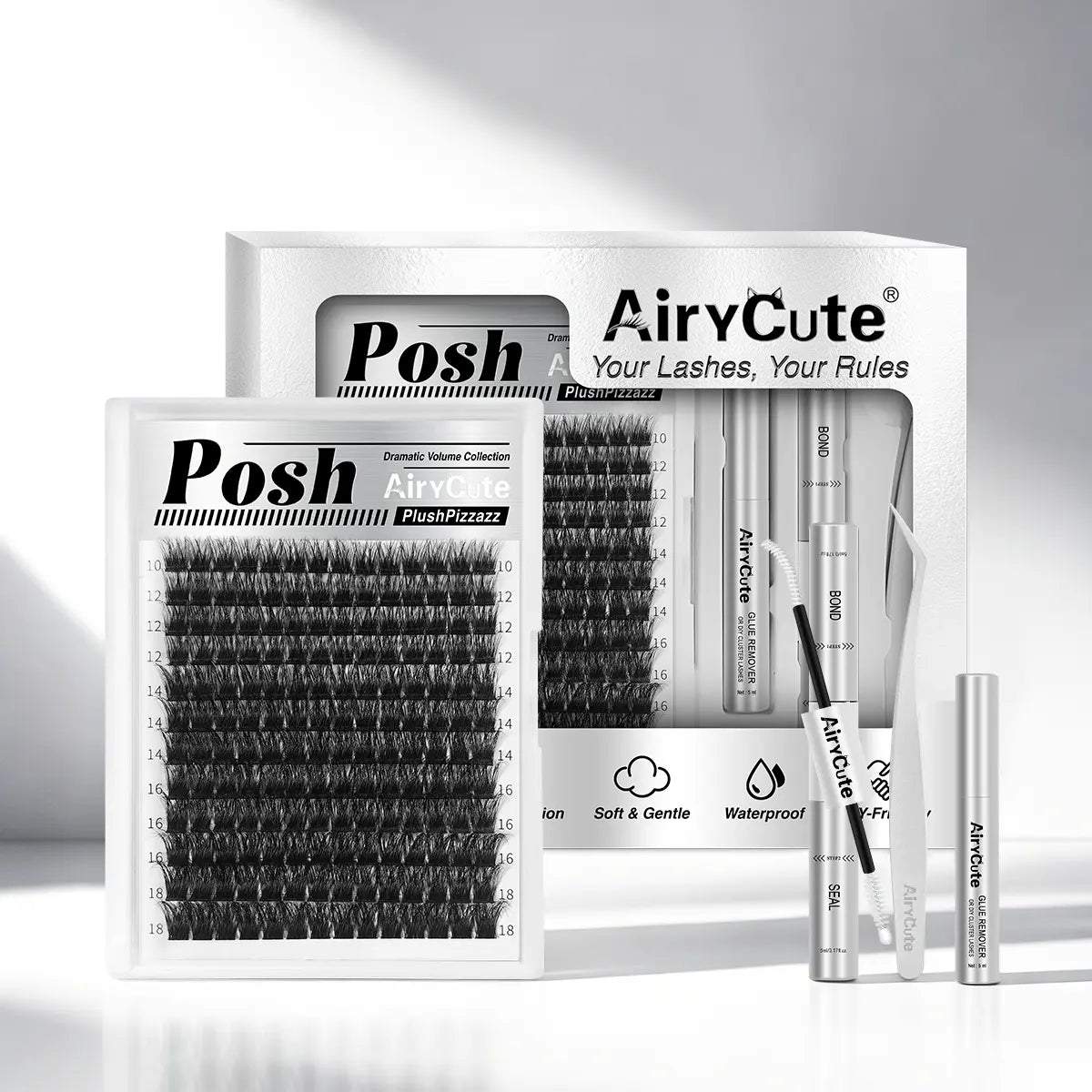 Airycute LIVE Exclusive Cluster Lashes – Viral DIY Lash Extensions with Best-Selling Styles Bubble, Elara, Brown Flaunt, Velure, Downy & Viva | Limited-Time Low Prices