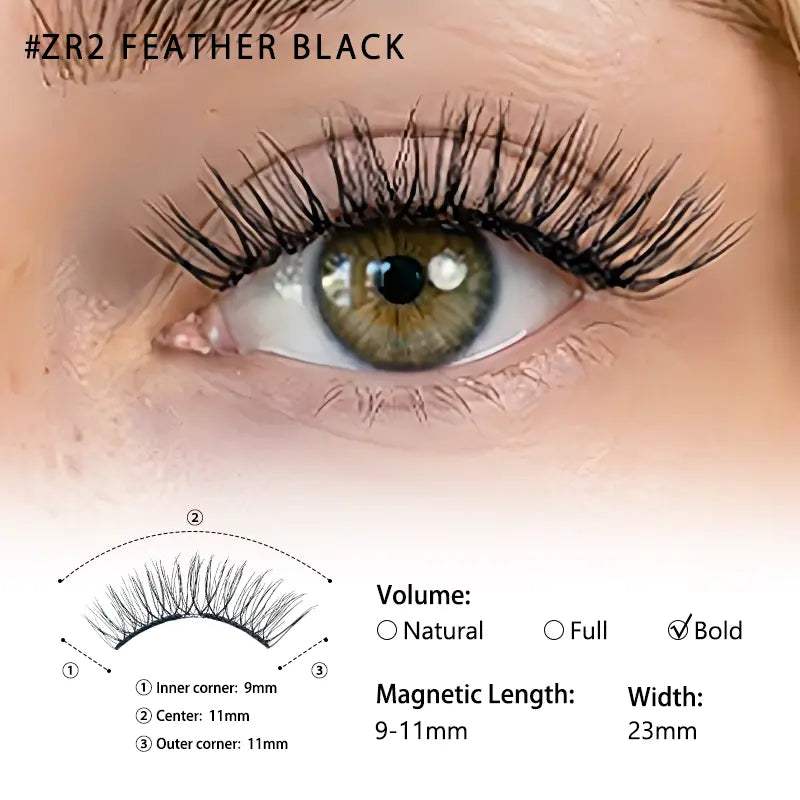 MAYSEEN Luxury Magnetic Eyelashes Kit – Premium Reusable Glue-Free Magnetic Lashes with Applicator | Waterproof, Lightweight & Natural Wispy False Eyelashes with Eyelash Curler & Lash Setting Liquid