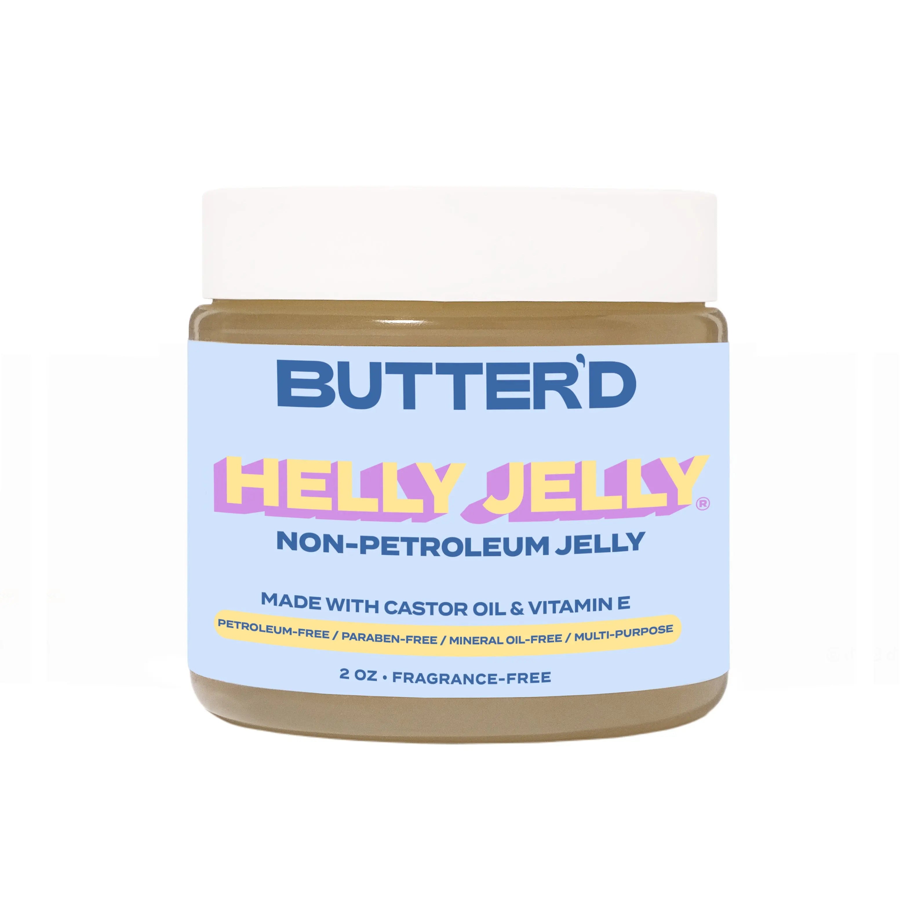 Helly Jelly Multi-Purpose Skin Jelly - Frangrance-Free, No Petroleum, Paraben-Free, Made with Aloe Vera, Moisturizer