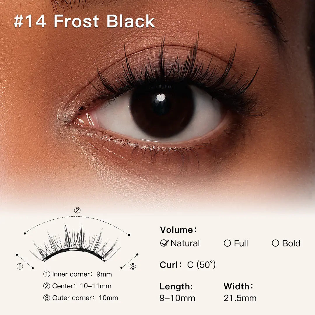 WOSADO Soft Magnetic Eyelashes All-In-One Kit – Reusable Glue-Free Waterproof Magnetic Lashes, Lightweight Natural Look False Eyelashes for Easy Daily Makeup