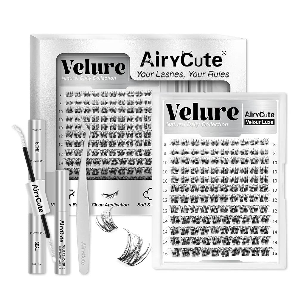 Airycute LIVE Exclusive Cluster Lashes – Viral DIY Lash Extensions with Best-Selling Styles Bubble, Elara, Brown Flaunt, Velure, Downy & Viva | Limited-Time Low Prices