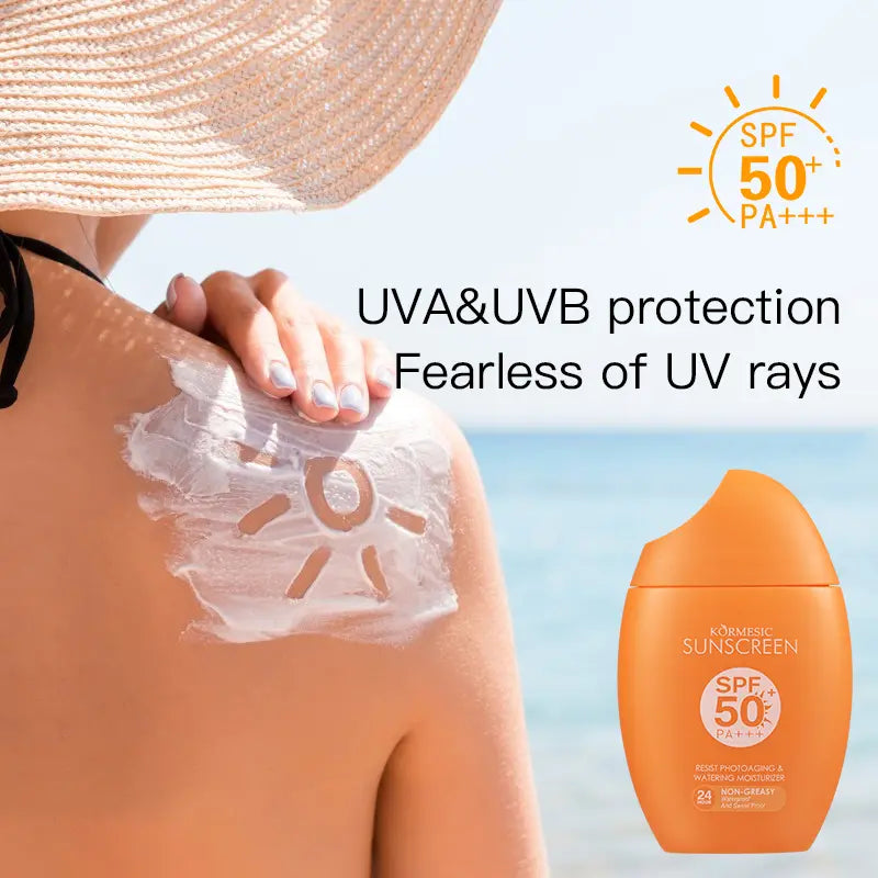SPF 50 PA+++ Lightweight Daily Sunscreen – Broad Spectrum UV Protection for Sunburn & Tanning | Hydrating Non-Greasy Formula, No White Cast, Waterproof & Sweat Resistant Sunscreen for All Skin Types