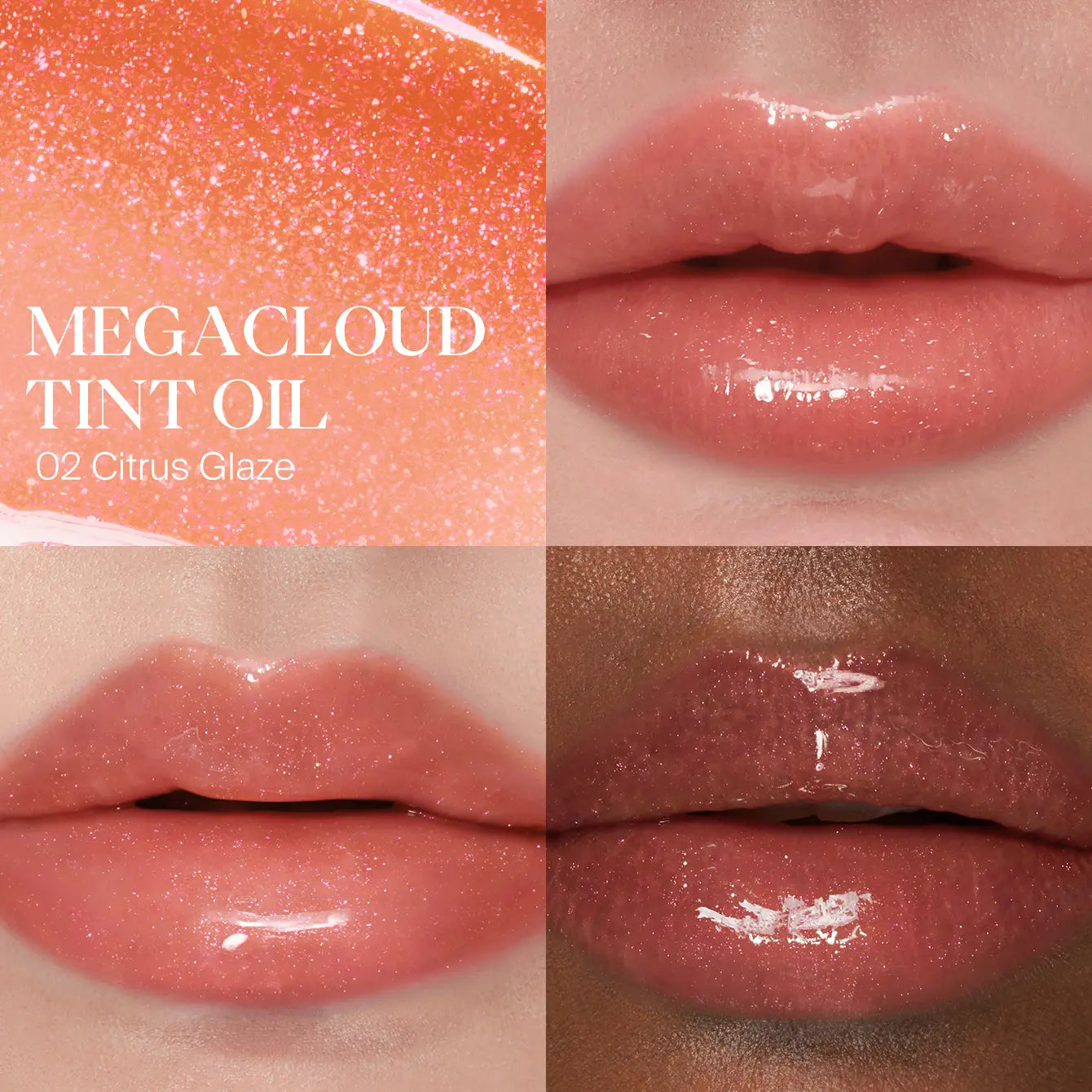 JOOCYEE Megacloud Tint Oil Lip Gloss – Juicy Hydrating Lip Oil with Shimmer, Long-Lasting Glass Shine Finish, Moisturizing Lip Repair for Date Nights, Parties & Everyday Glow
