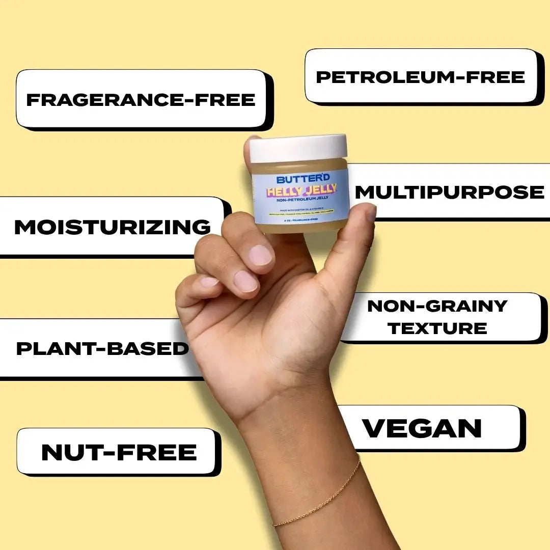 Helly Jelly Multi-Purpose Skin Jelly - Frangrance-Free, No Petroleum, Paraben-Free, Made with Aloe Vera, Moisturizer