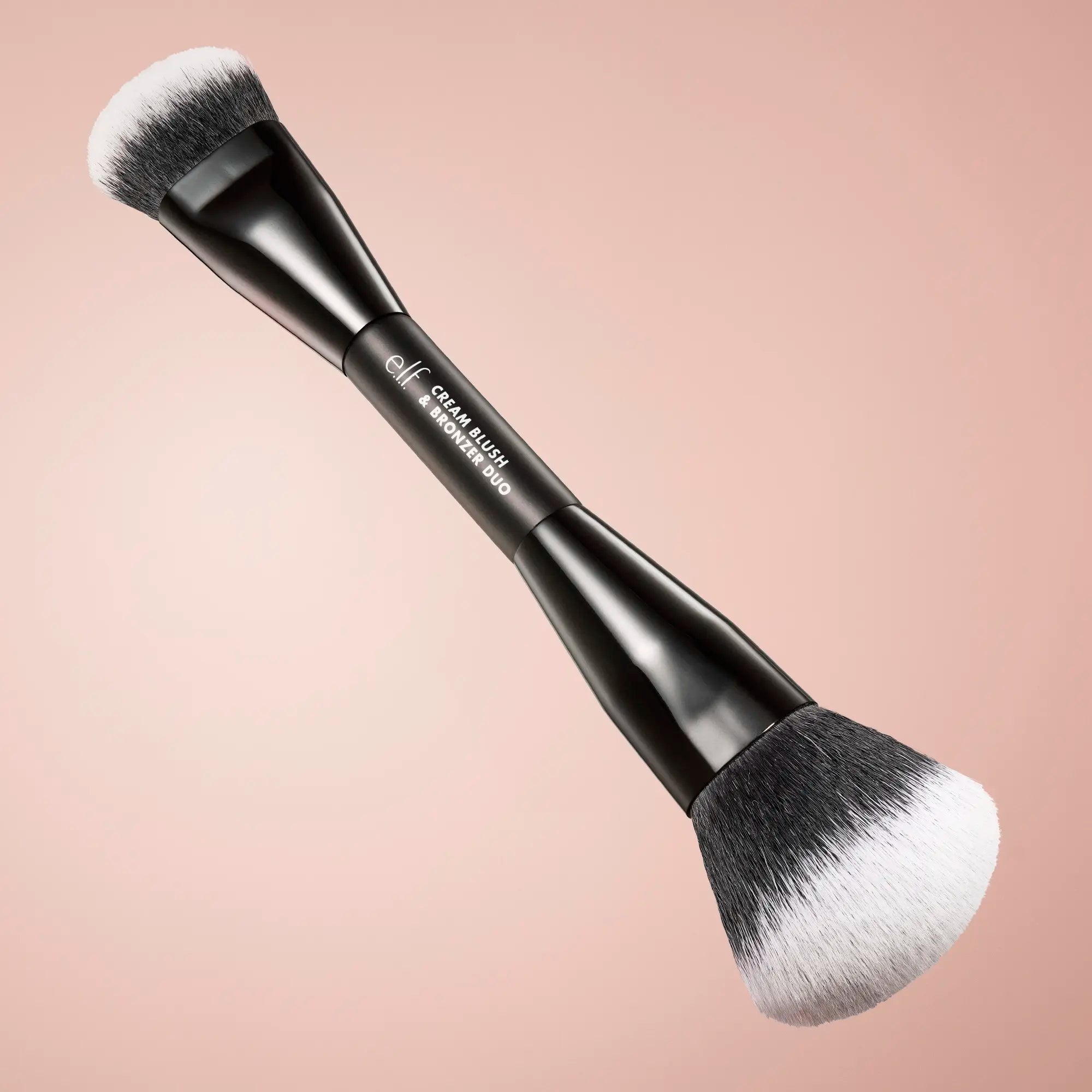 E.L.F Cream Blush & Bronzer Duo Face Makeup Brush – Soft Dense Blending Brush