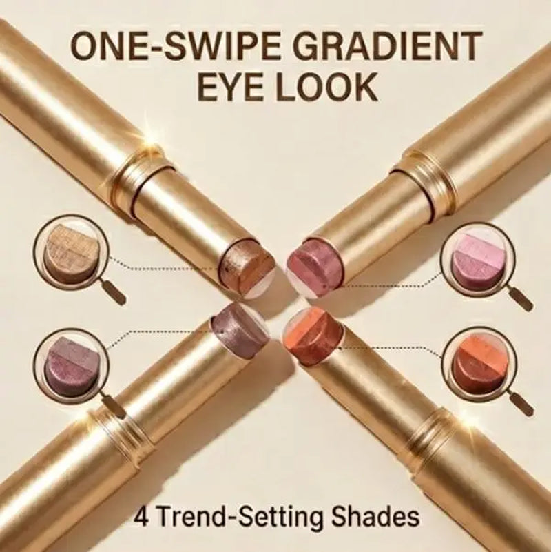 Buy 1 Get 3 Free Eyeshadow Stick Set – Long-Lasting Waterproof Cream Eye Shadow with Glitter Shimmer Finish, Smudge-Proof Portable Makeup for Day & Night Looks (Brownish Orange)