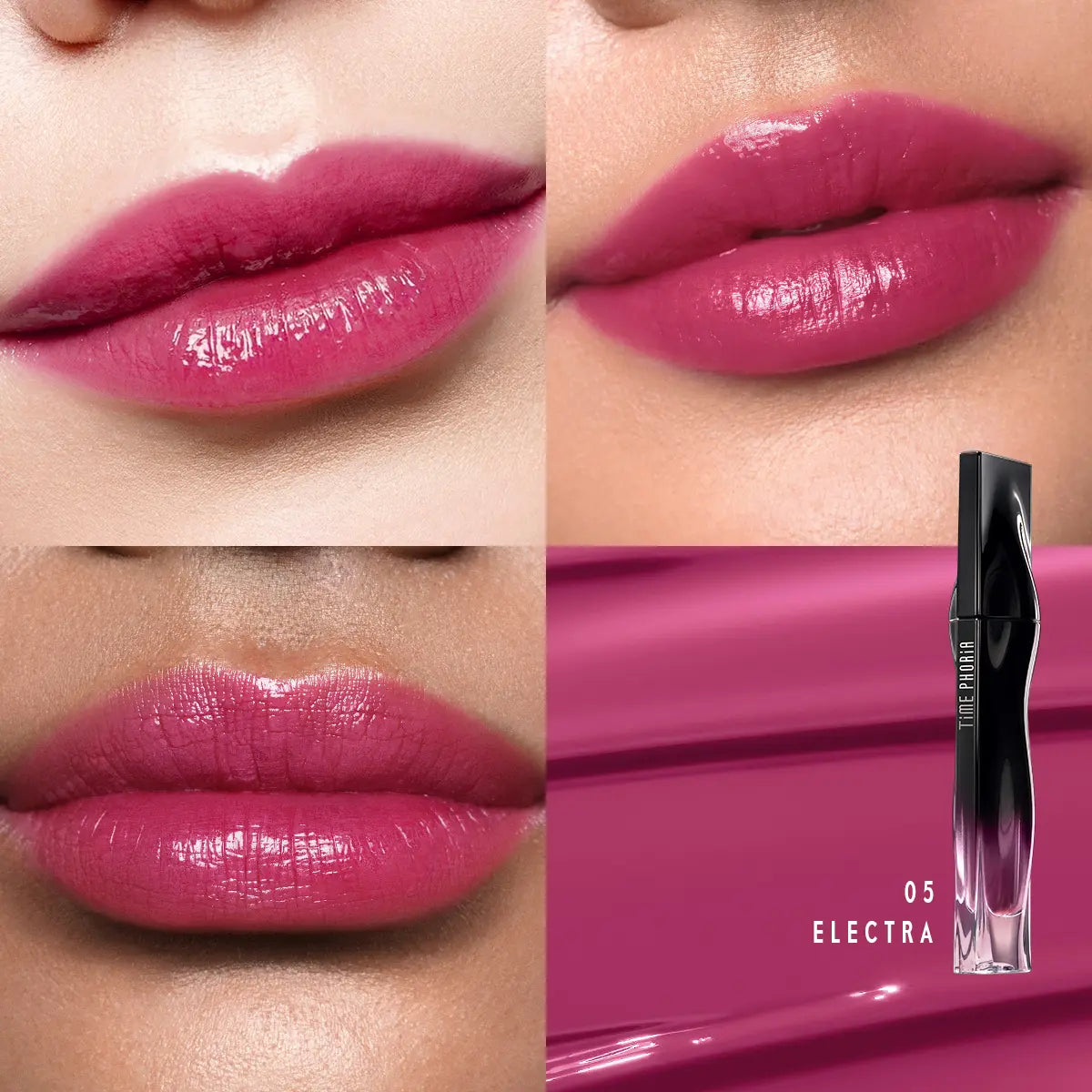 TIMEPHORIA Stellar Dust Lip Stain 5ML – High Coverage Glossy Lip Tint with Glassy Finish & 30% Moisture Essence | Long-Lasting Hydrating Lip Stain for Smooth, Flawless Makeup Look