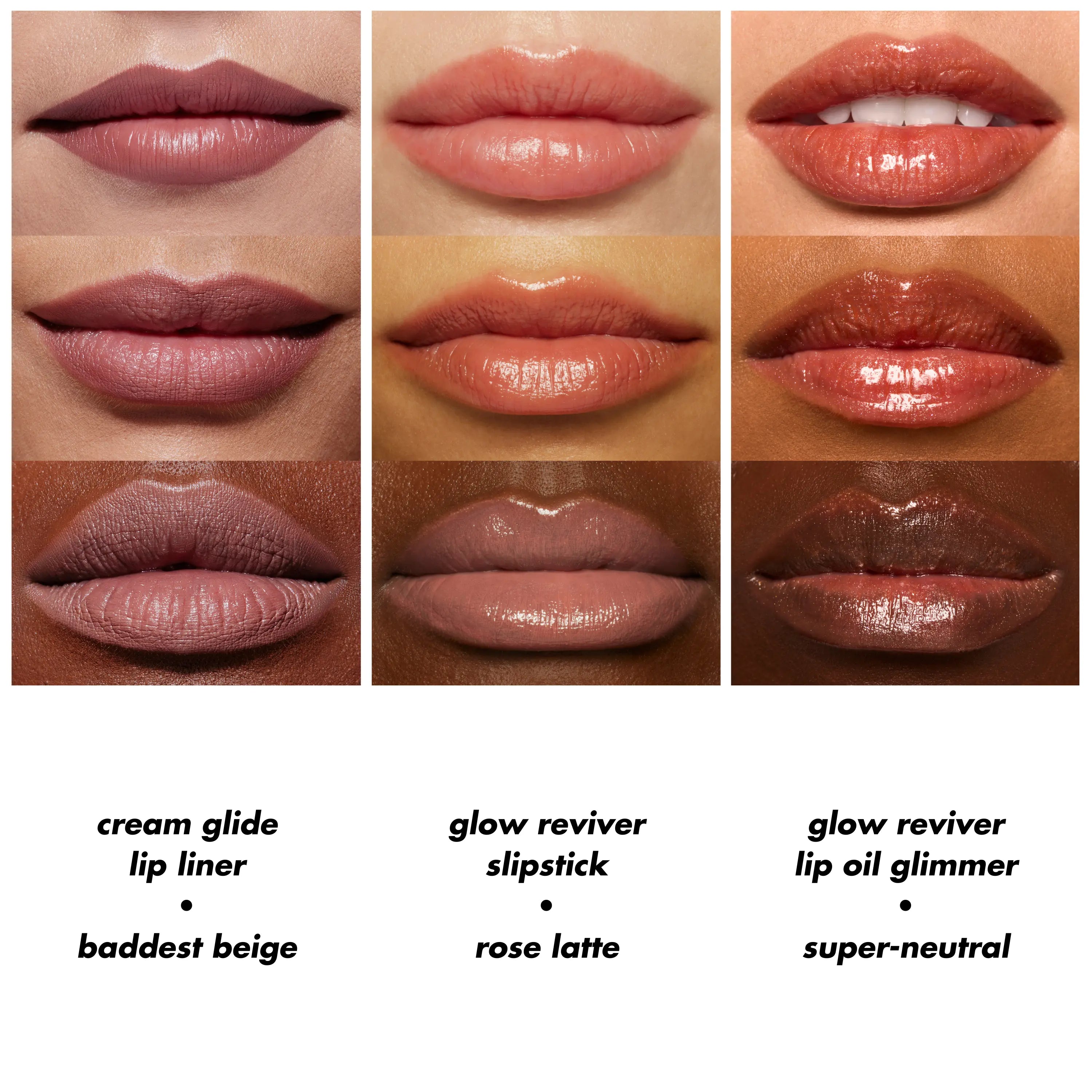 e.l.f. Glow Up Lip Trio – 3-Piece Lip Gloss & Lipstick Set in Rose Beige or Black Cherry Shades for Hydrating Day-to-Night Glam Looks