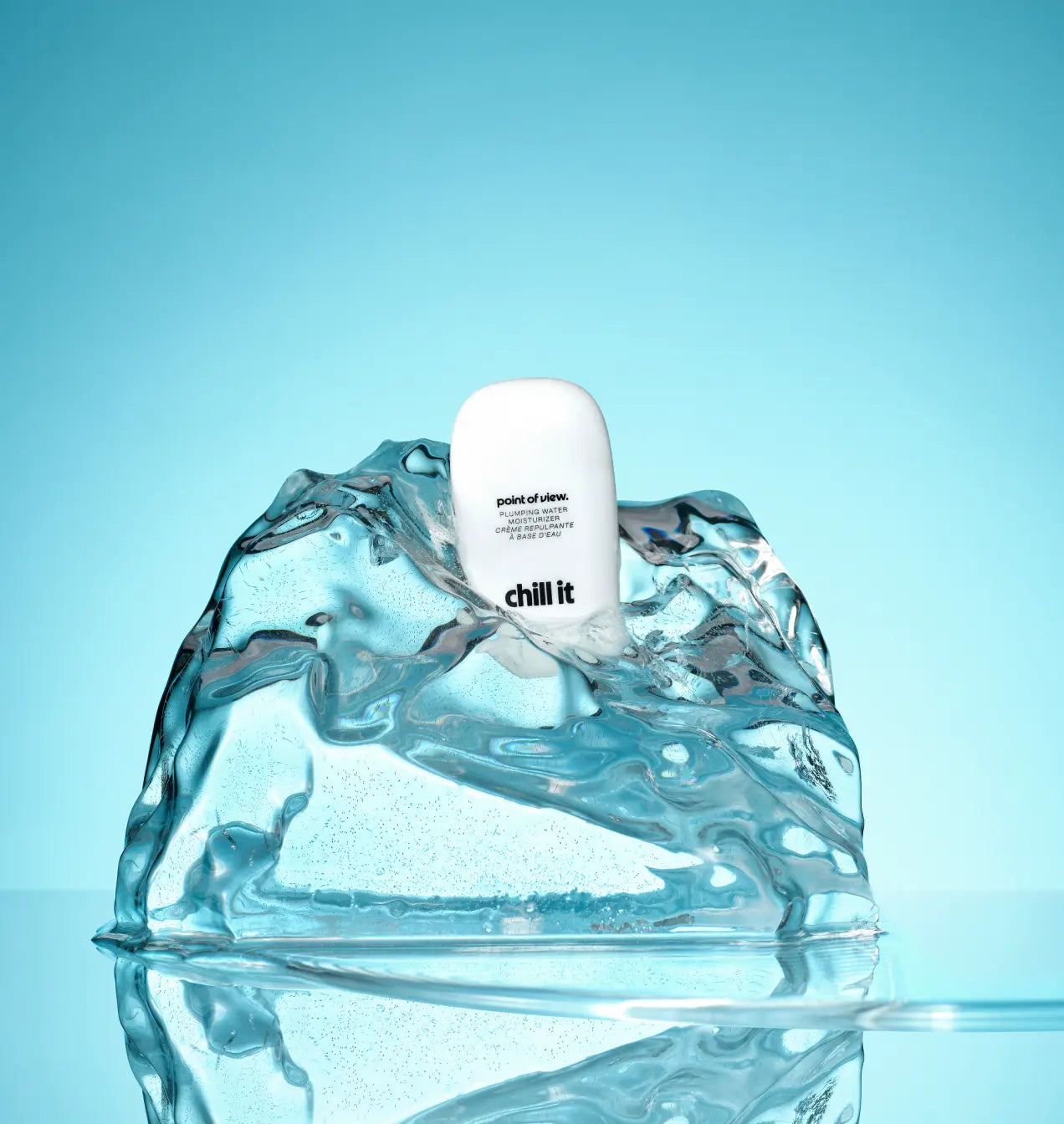 Chill It by Point of View Beauty – Weightless Water-Gel Moisturiser for Hydrated Glowing Skin, Lightweight Daily Face Cream