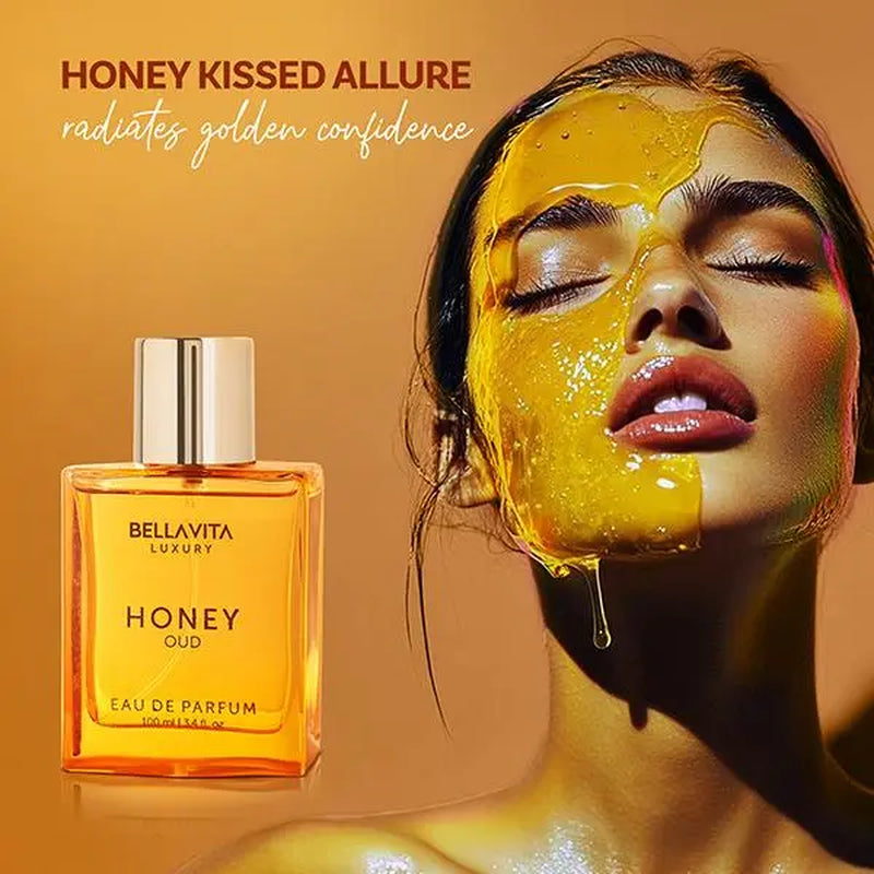 Luxury Oud & Honey Perfume – Elegant Long-Lasting Eau De Parfum for Unisex, 100ml