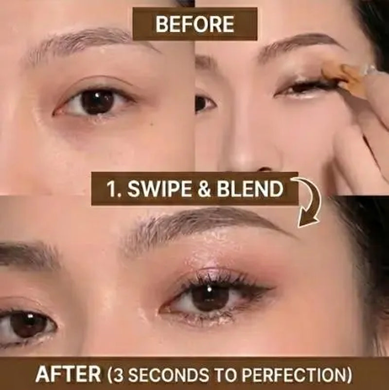 Buy 1 Get 3 Free Eyeshadow Stick Set – Long-Lasting Waterproof Cream Eye Shadow with Glitter Shimmer Finish, Smudge-Proof Portable Makeup for Day & Night Looks (Brownish Orange)