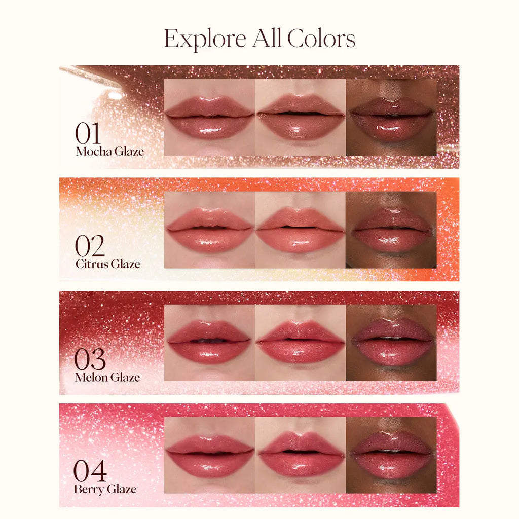 JOOCYEE Megacloud Tint Oil Lip Gloss – Juicy Hydrating Lip Oil with Shimmer, Long-Lasting Glass Shine Finish, Moisturizing Lip Repair for Date Nights, Parties & Everyday Glow