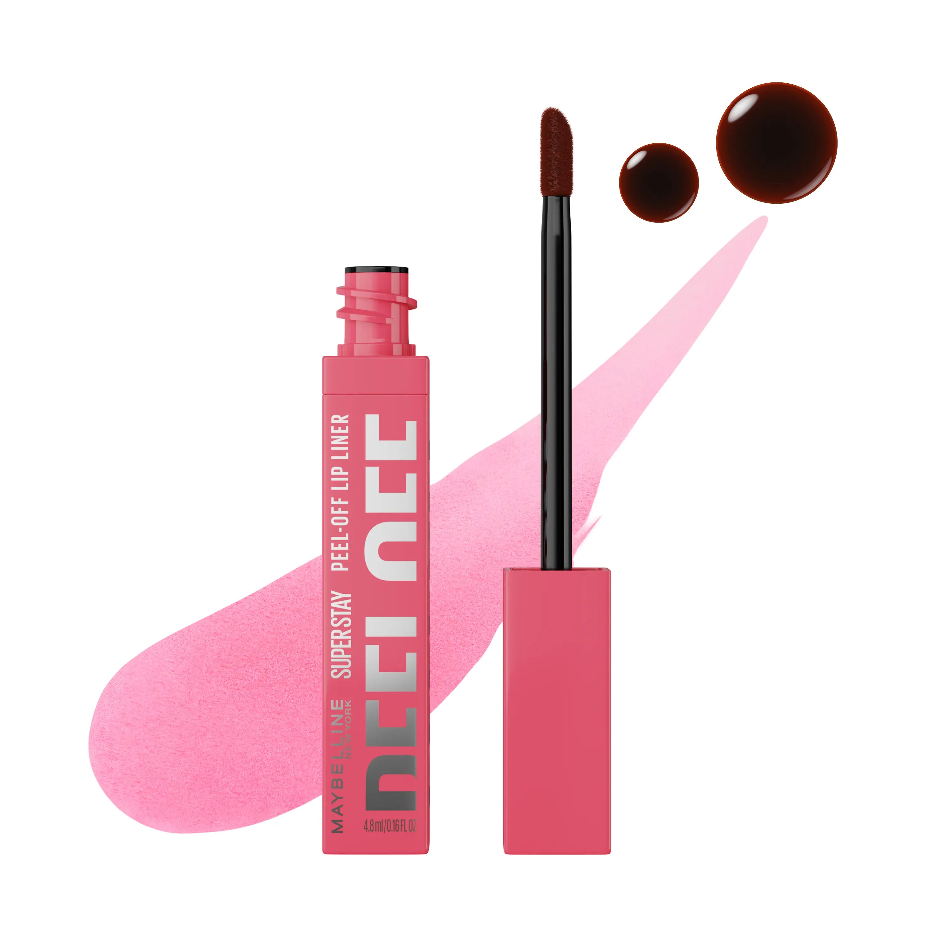Maybelline New York Peel Off Lip Liner Stain – 24H Long-Lasting Tattoo-Like Lip Color | Smudge-Proof Transfer-Resistant Peel-Off Lip Tint