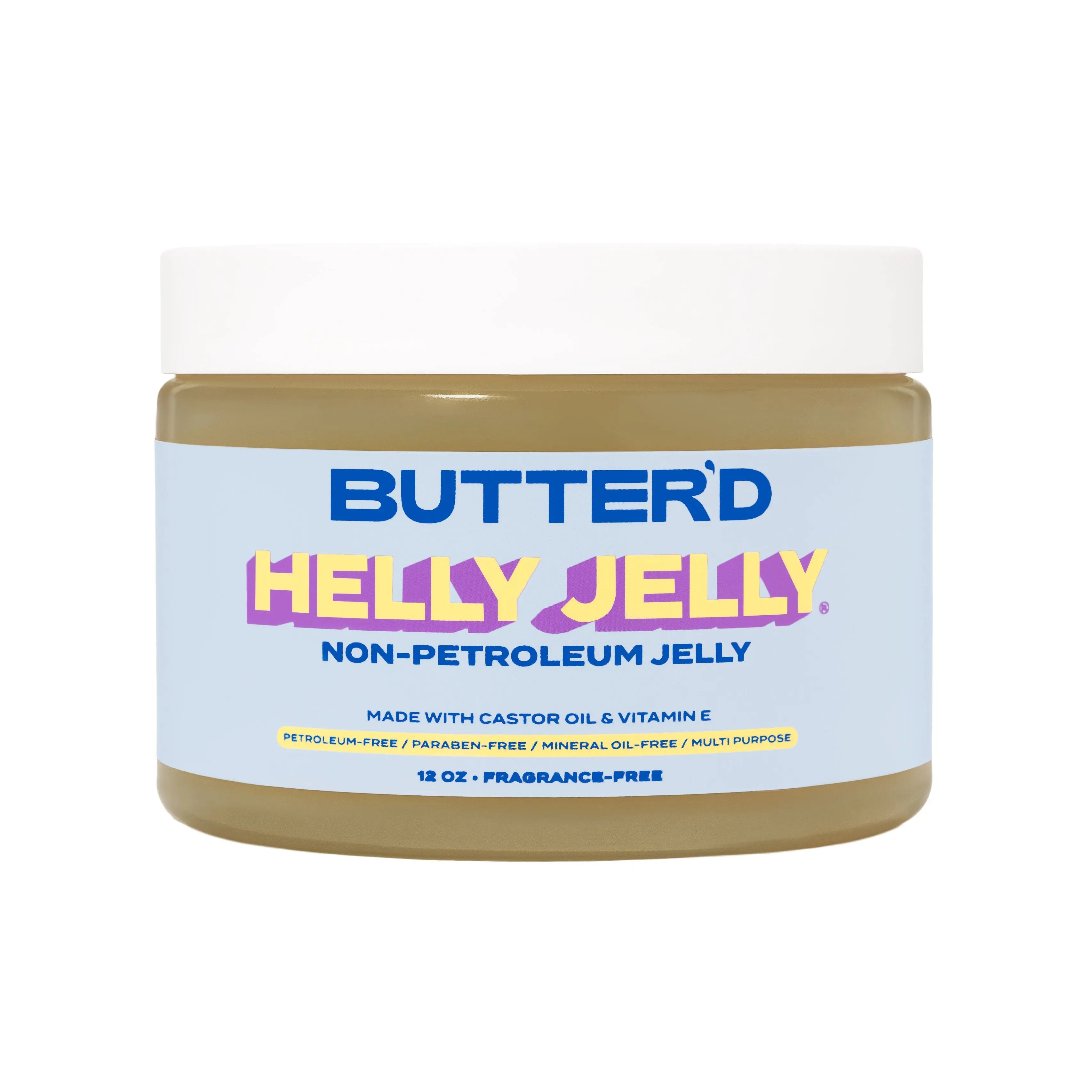 Helly Jelly Multi-Purpose Skin Jelly - Frangrance-Free, No Petroleum, Paraben-Free, Made with Aloe Vera, Moisturizer