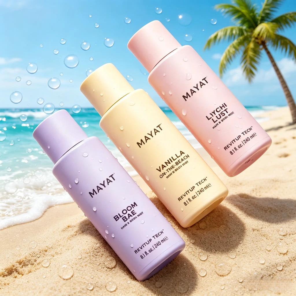 Vanilla Coconut Perfume Spray – Long-Lasting Tropical Vanilla Coconut Fragrance Mist for Hair & Skin, Lightweight Non-Sticky Body Spray, 240ml