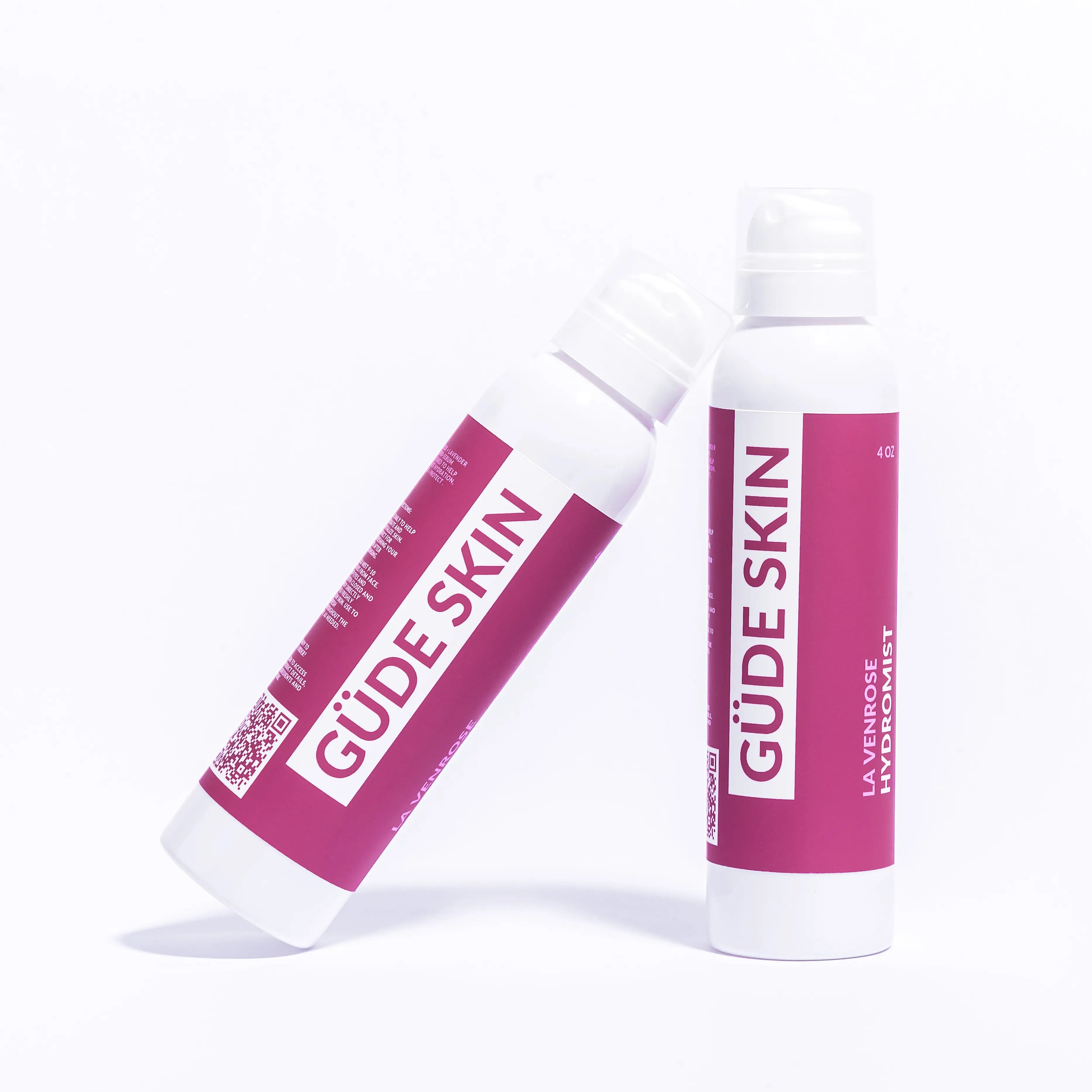 GÜDE SKIN La Venrose Hydromist Organic Lavender Rosewater Toner with Hyaluronic Acid for Acne & Oily Skin Care Hydrating Serum Moisturizer
