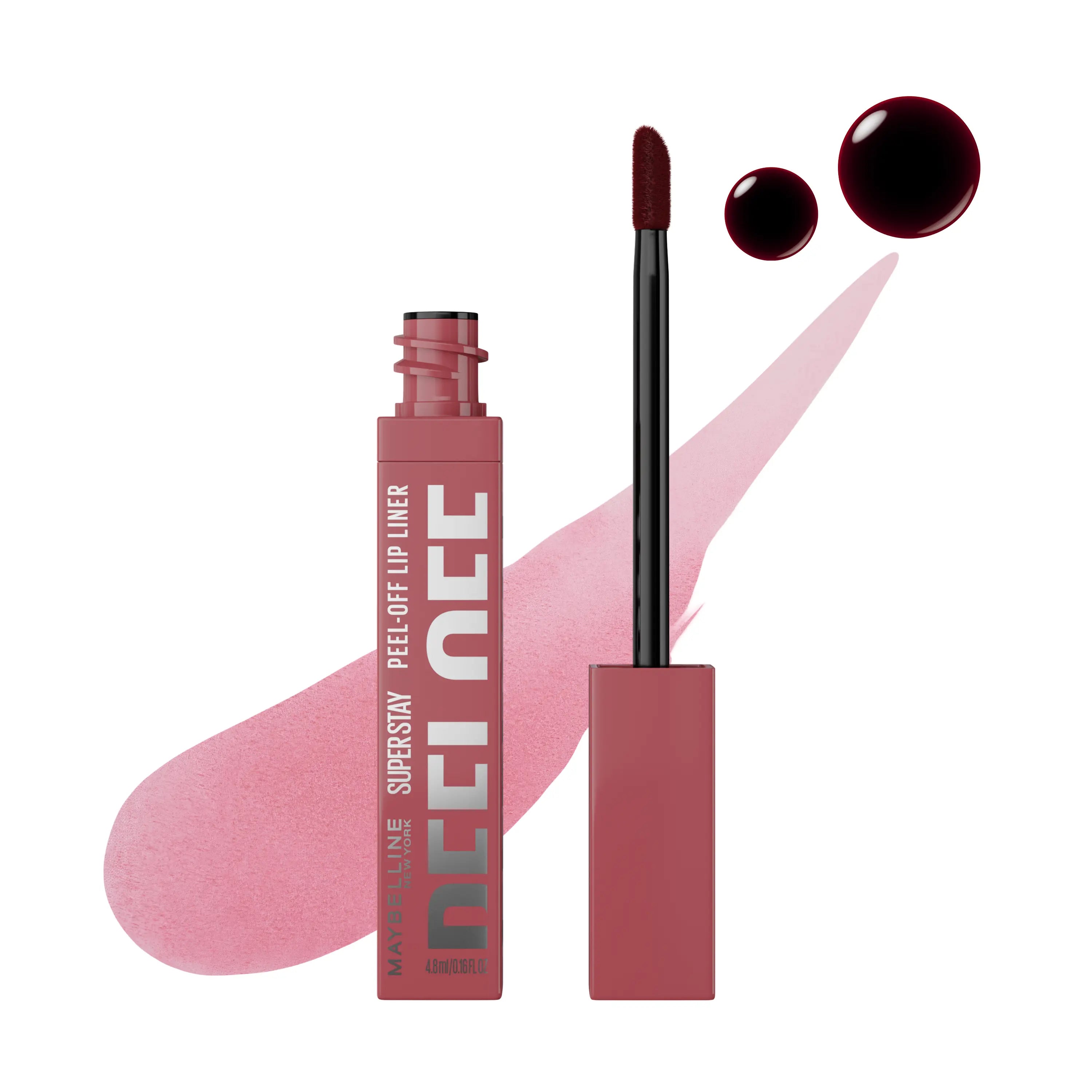 Maybelline New York Peel Off Lip Liner Stain – 24H Long-Lasting Tattoo-Like Lip Color | Smudge-Proof Transfer-Resistant Peel-Off Lip Tint
