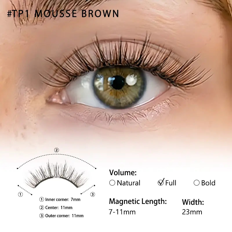 MAYSEEN Luxury Magnetic Eyelashes Kit – Premium Reusable Glue-Free Magnetic Lashes with Applicator | Waterproof, Lightweight & Natural Wispy False Eyelashes with Eyelash Curler & Lash Setting Liquid