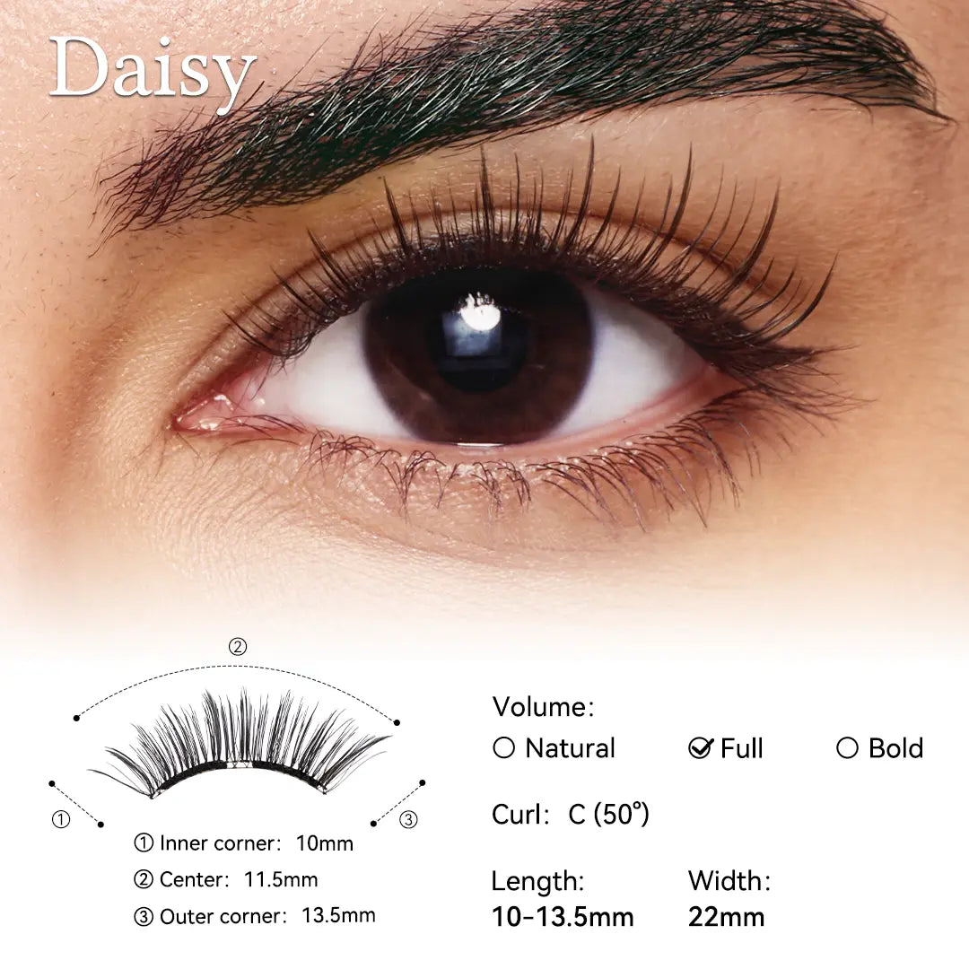 WOSADO Soft Magnetic Eyelashes All-In-One Kit – Reusable Glue-Free Waterproof Magnetic Lashes, Lightweight Natural Look False Eyelashes for Easy Daily Makeup