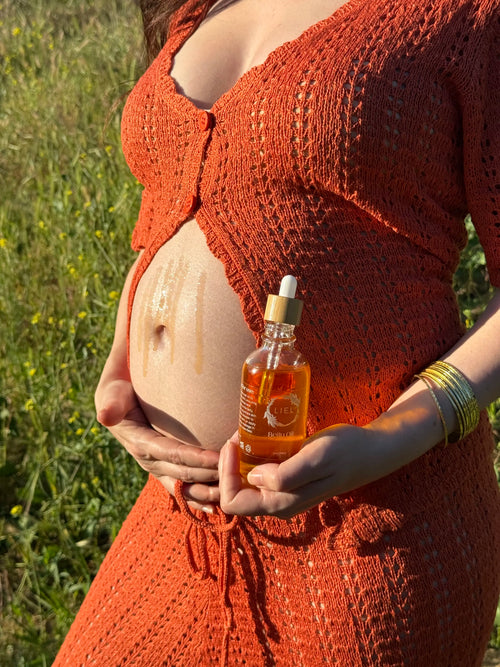 Belly Oil for Pregnancy Stretch Mark  – Nourishing Plant-Based Formula for Skin Elasticity & Comfort