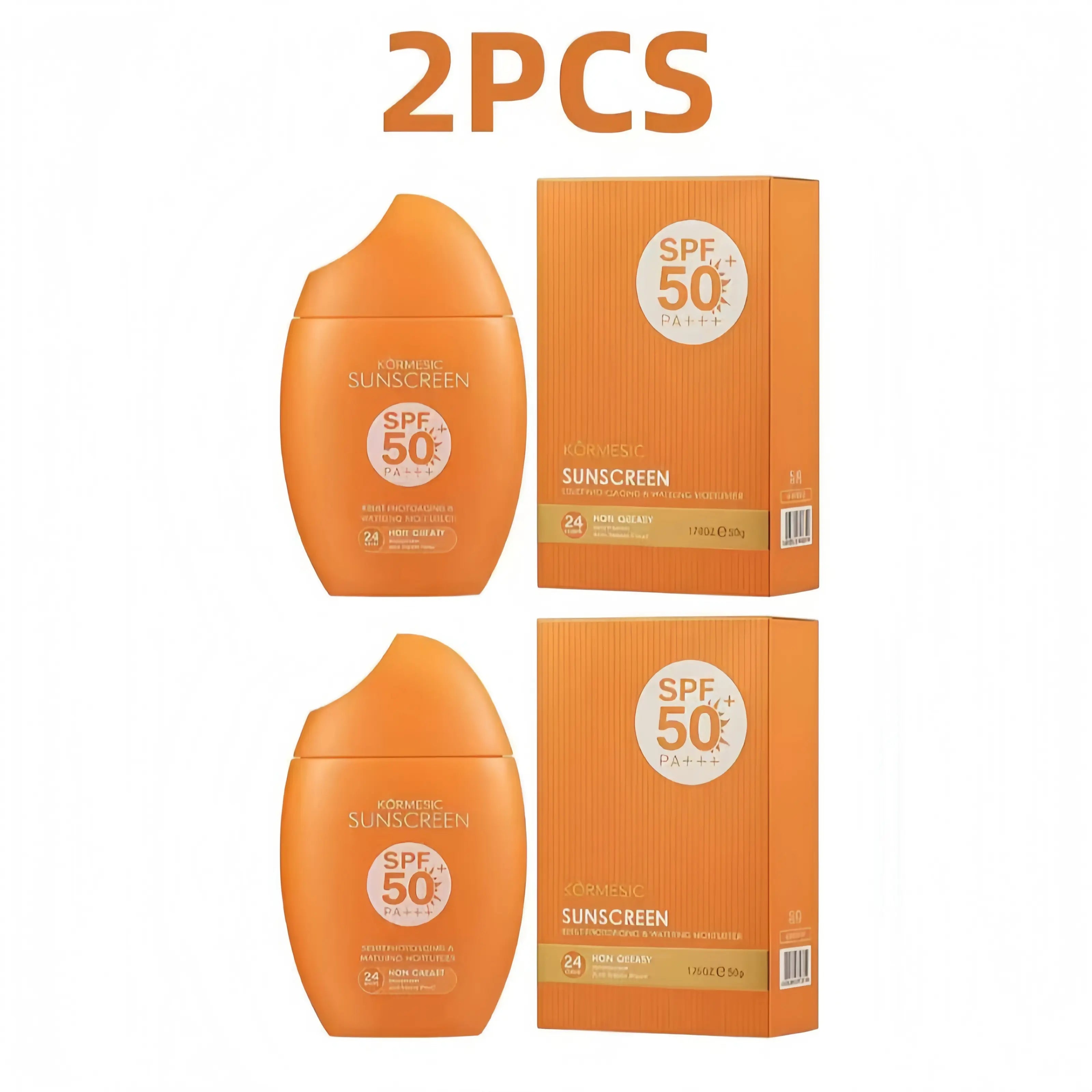 SPF 50 PA+++ Lightweight Daily Sunscreen – Broad Spectrum UV Protection for Sunburn & Tanning | Hydrating Non-Greasy Formula, No White Cast, Waterproof & Sweat Resistant Sunscreen for All Skin Types