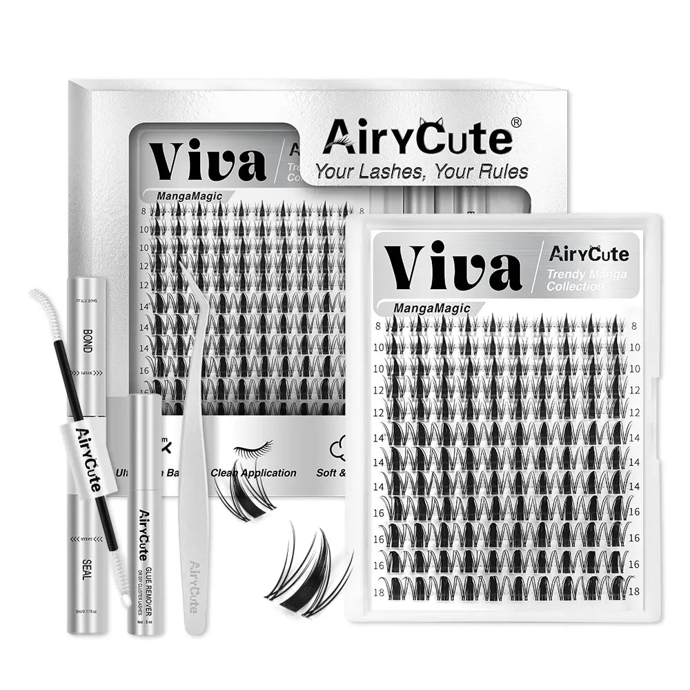Airycute LIVE Exclusive Cluster Lashes – Viral DIY Lash Extensions with Best-Selling Styles Bubble, Elara, Brown Flaunt, Velure, Downy & Viva | Limited-Time Low Prices
