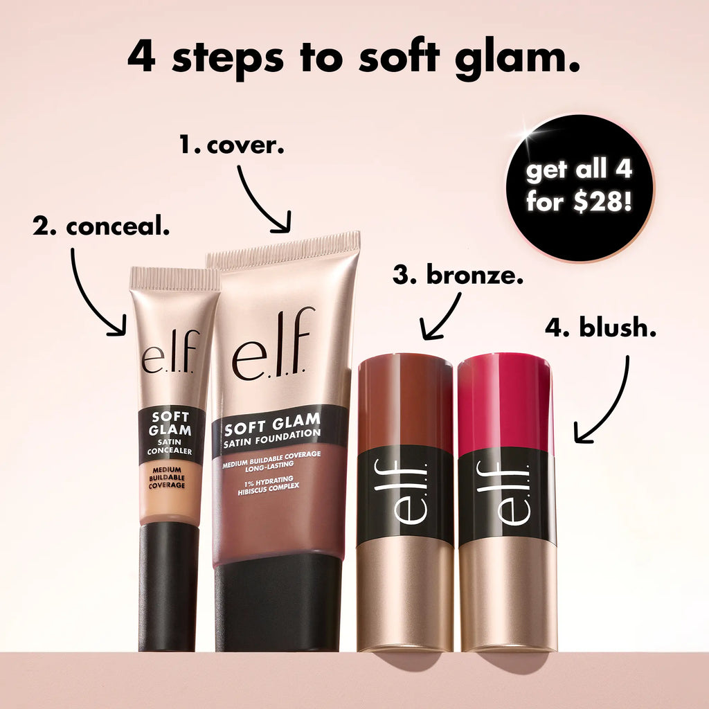 E.L.F Soft Glam Cream Blush – Lightweight Buildable Cream Blush Makeup for a Natural Dewy Flush & Long-Lasting Radiant Finish