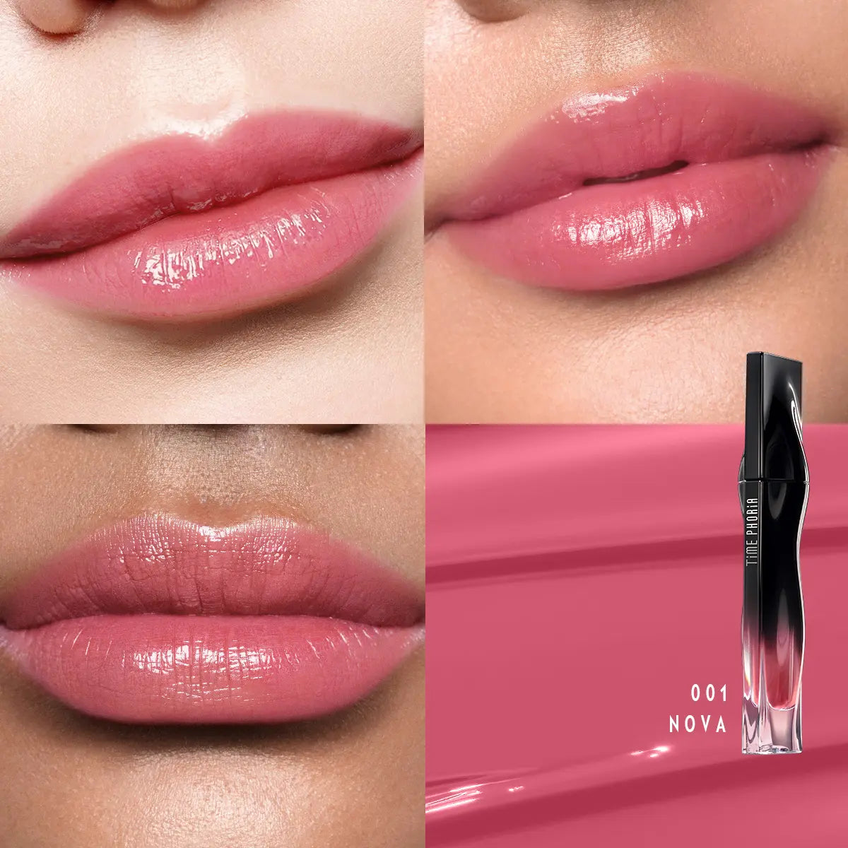 TIMEPHORIA Stellar Dust Lip Stain 5ML – High Coverage Glossy Lip Tint with Glassy Finish & 30% Moisture Essence | Long-Lasting Hydrating Lip Stain for Smooth, Flawless Makeup Look