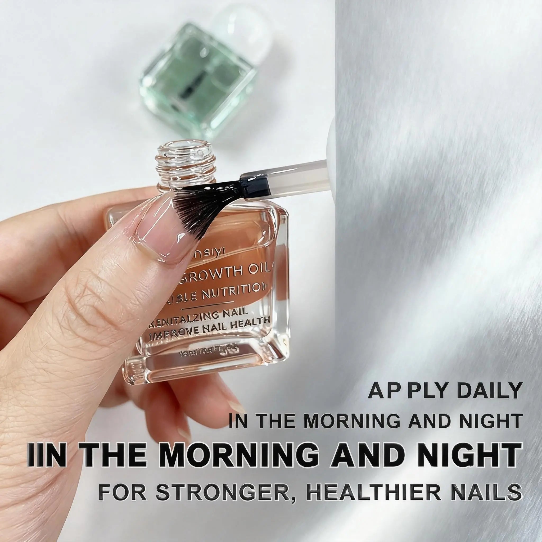 Rongshu Cosmetics Organic Nail Care Oil – Growth & Brightening Treatment for Damaged Nails